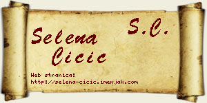 Selena Čičić vizit kartica